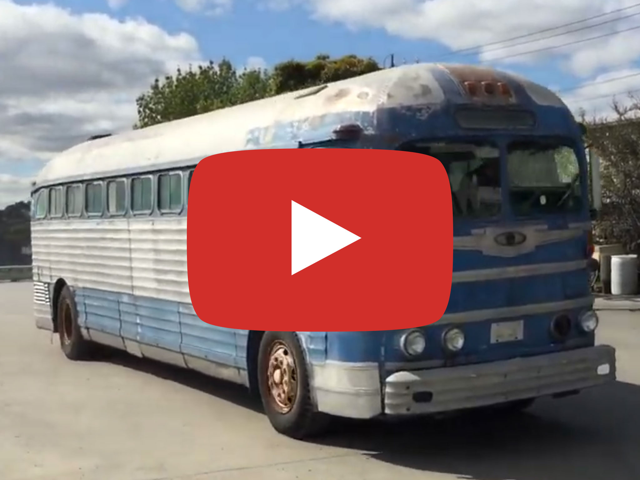 GM PD 4151 Silversides bus (1948 version), Video taken Sep 2015