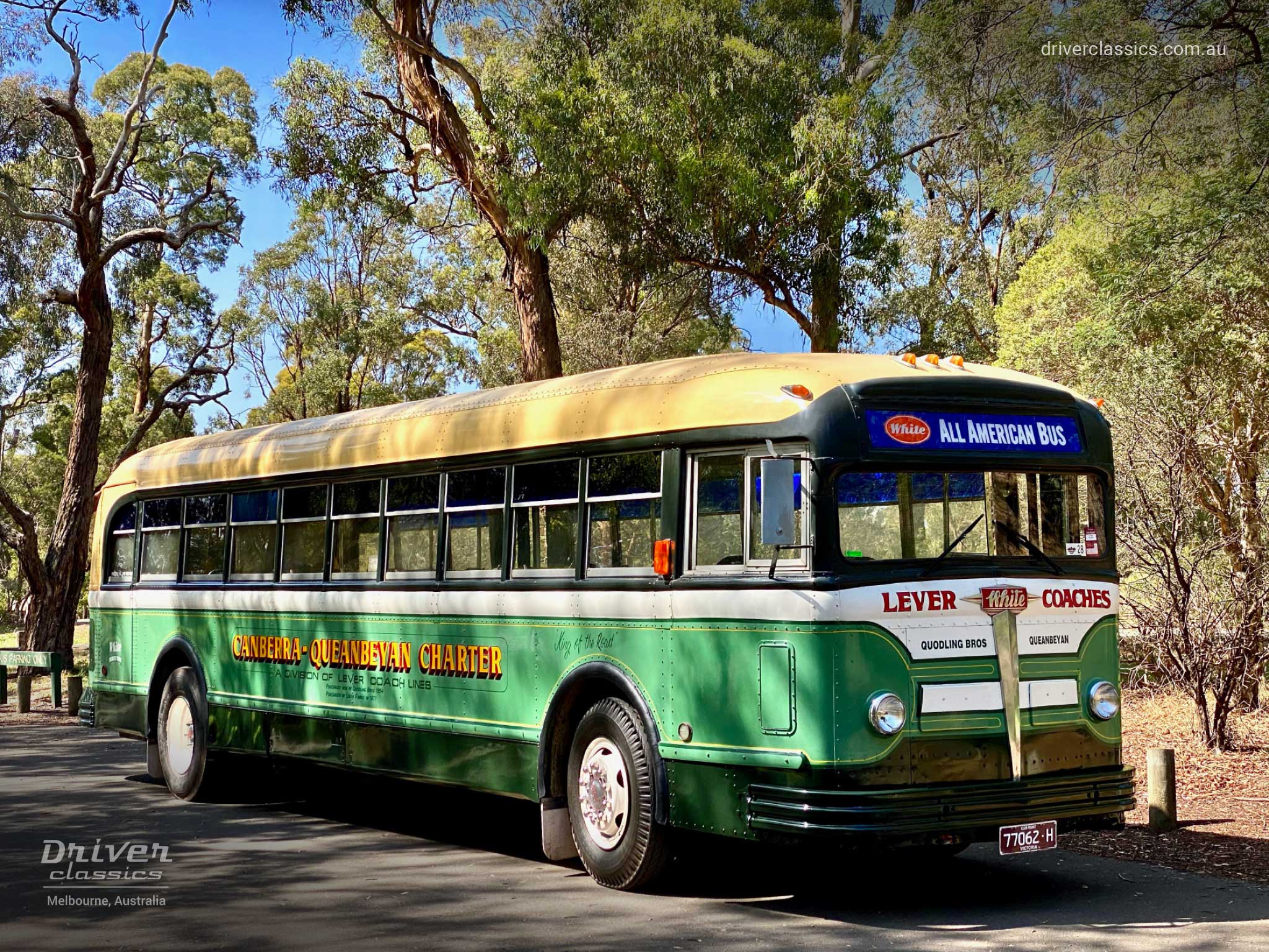 1948 White 798-12 bus, Front and Side, Jells Park VIC, Photo Taken January 2020