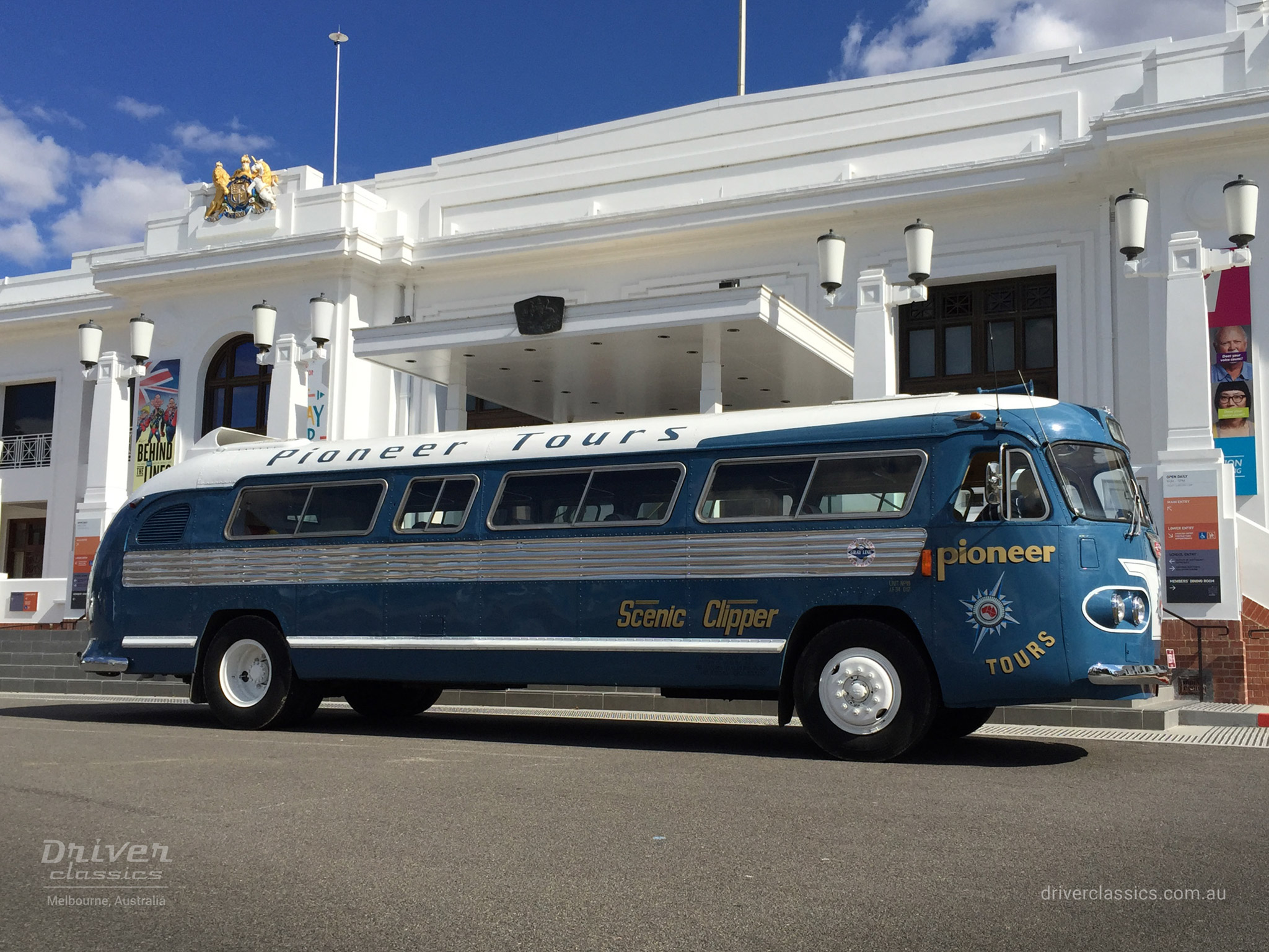 1954 Flxible Clipper bus at Old Parliament House
