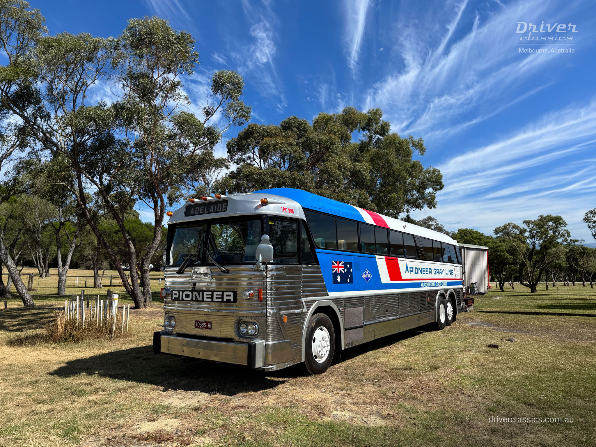 MCI MC7 bus (1972 model) at BCSV classic bus display. Photo taken at National Steam Centre, Scoresby, Victoria in February 2026.