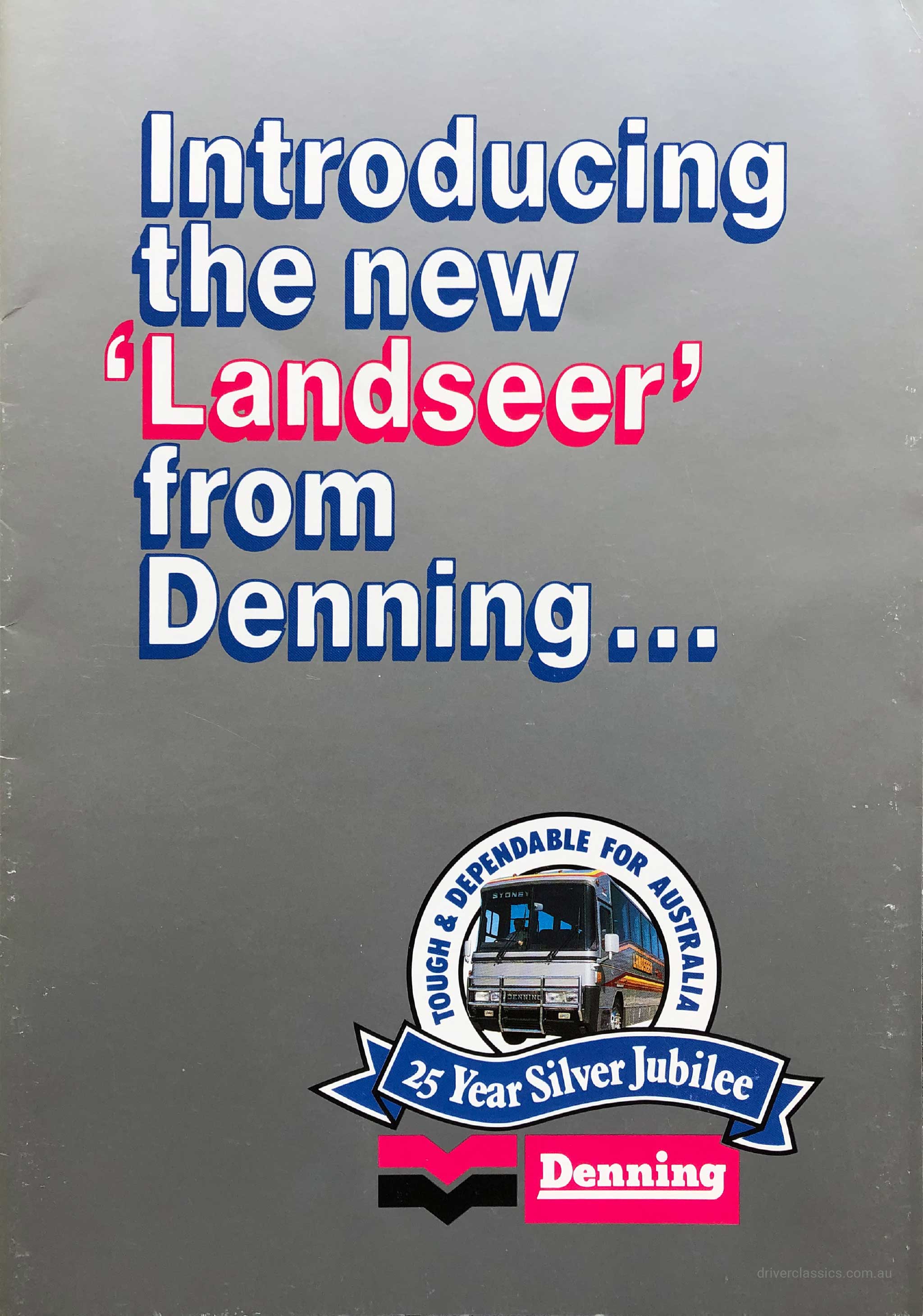 1985 Denning Landseer bus brochure cover