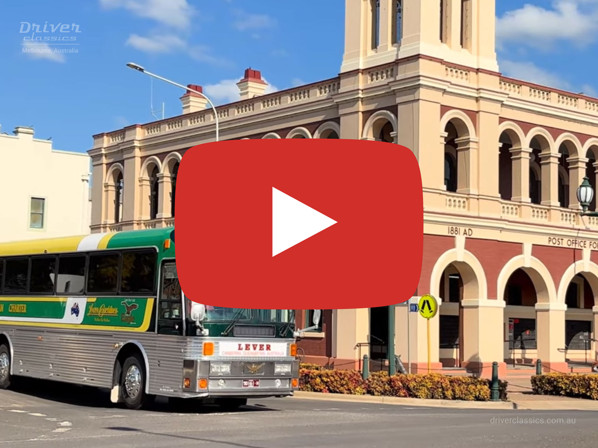 Eagle Model 20 bus, 1989 model. Video taken driving around Forbes NSW, in August 2024.