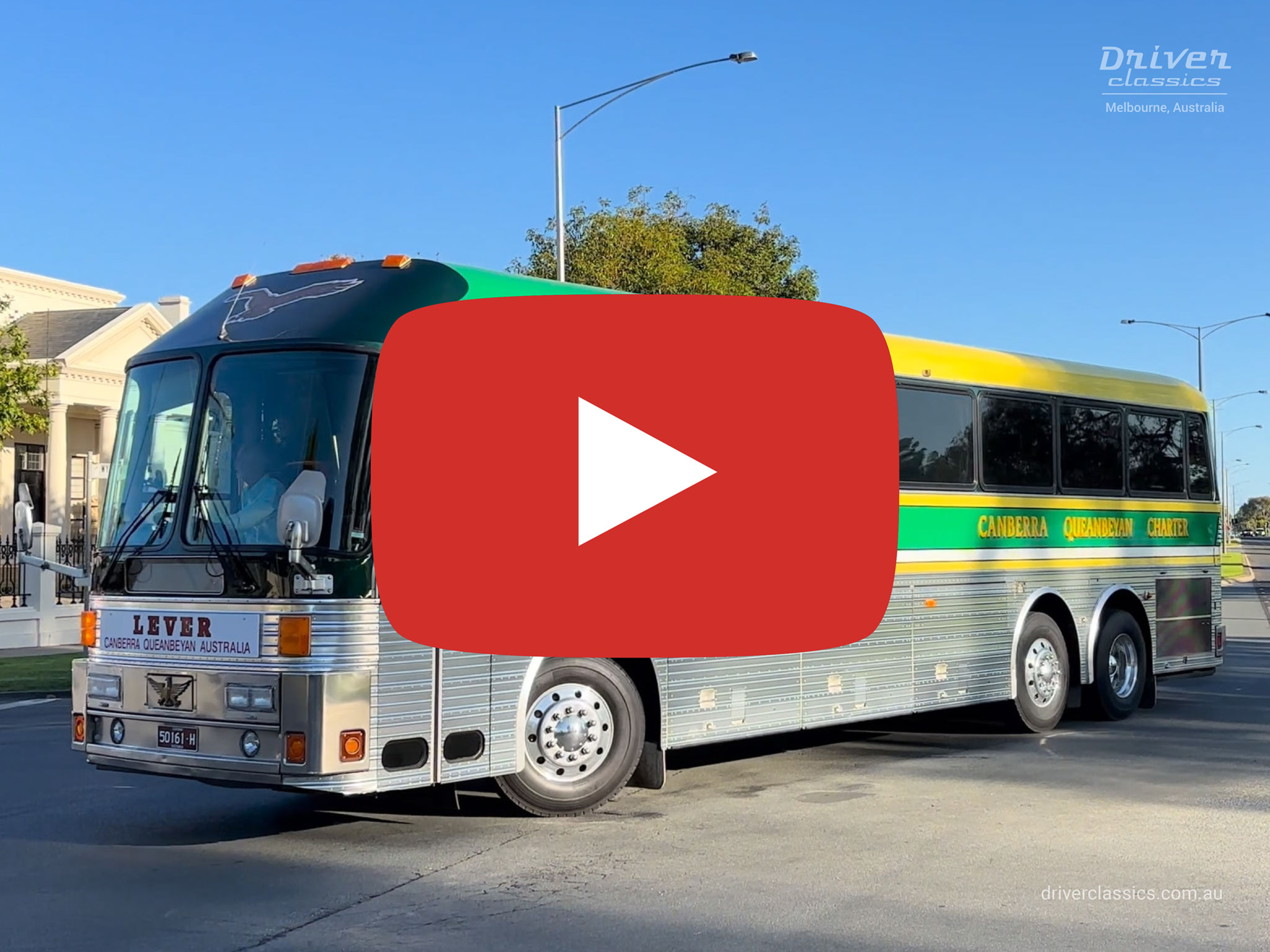 Eagle Model 20 bus, 1989 model. Video taken at Shepparton, VIC Australia, in April 2025.
