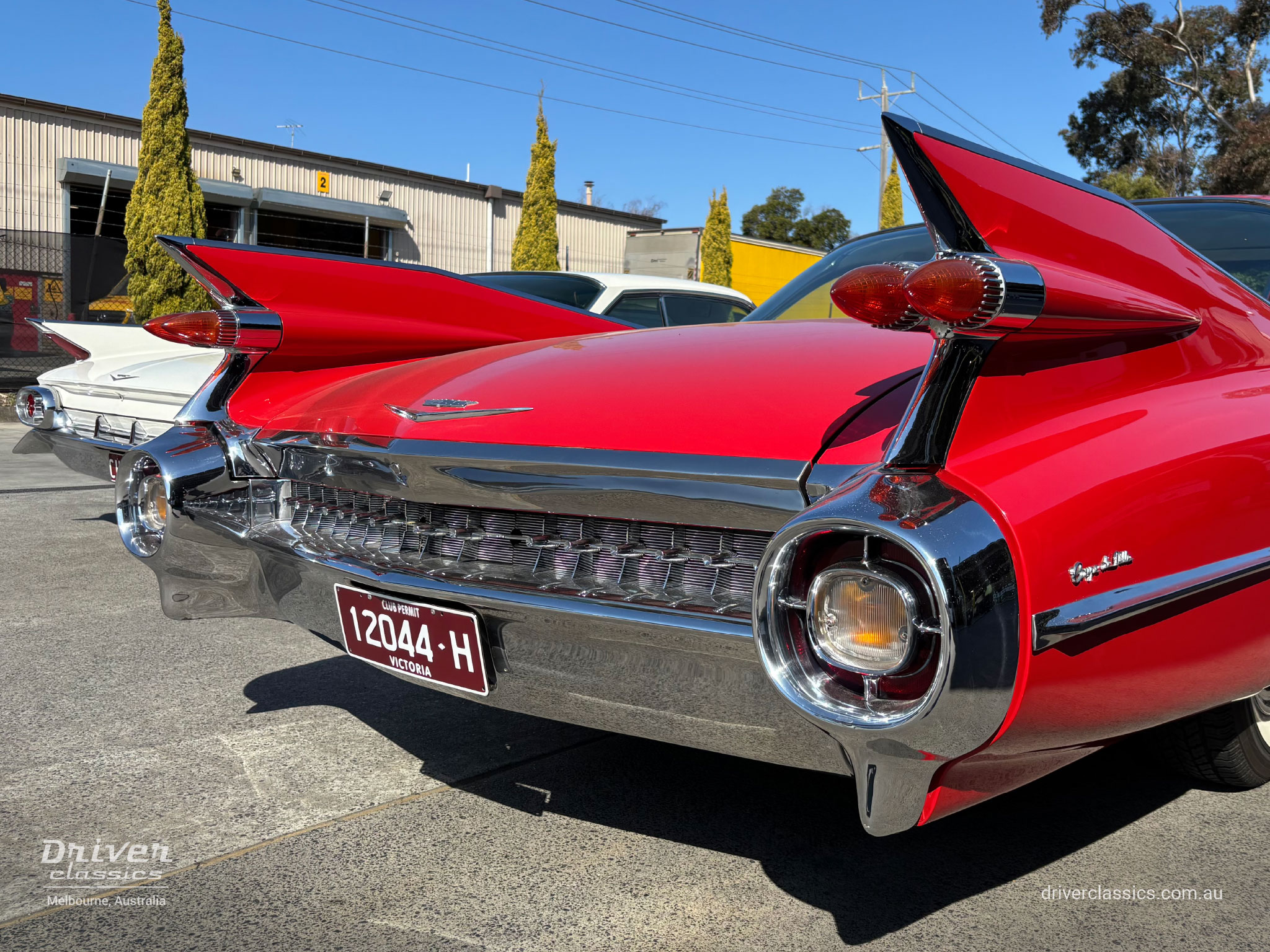 Cadillac Coupe de Ville, 1959 model, rear and right side. Photo taken at Mount Waverley, VIC in September 2026